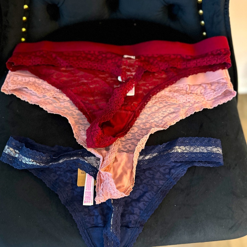 New PINK 3 pair G-String/ Thong panties
